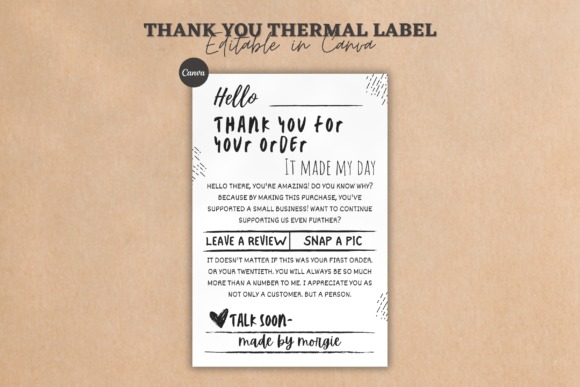 Elevate Your Packaging with Customizable Thank You Labels