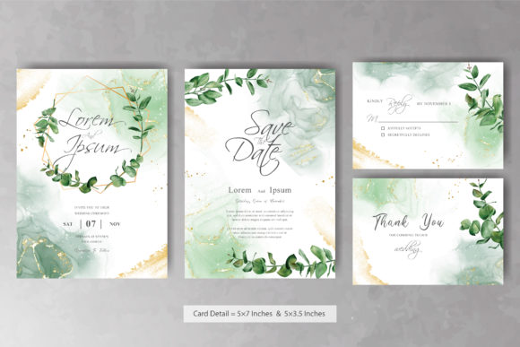 Enchanting Watercolor Floral Wreath Wedding Design