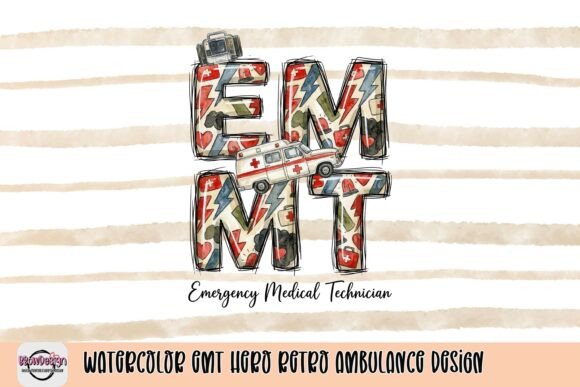 Honoring First Responders: The Watercolor EMT Hero Design