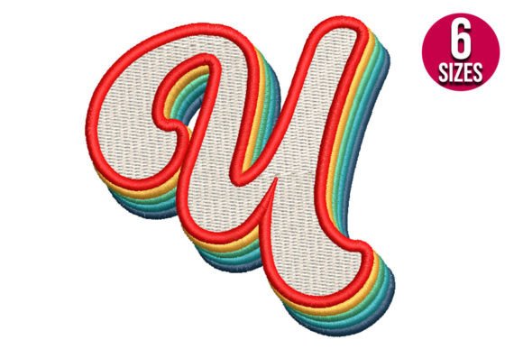 Retro Alphabet Letter U: A Vintage Design Essential