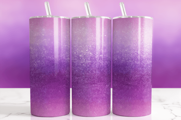 The Allure of Ombre Purple Glitter Tumbler Wraps